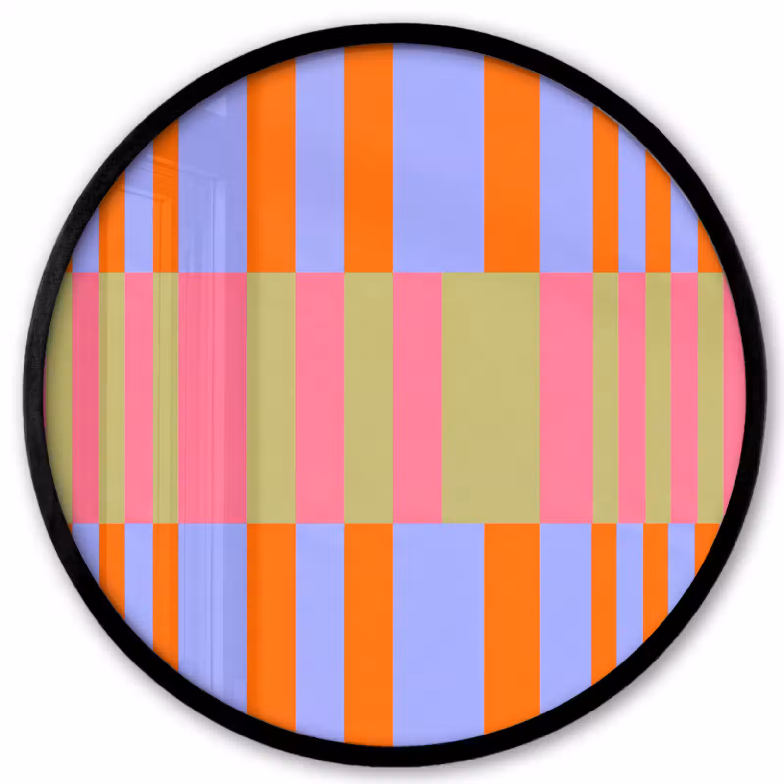 Ronde fotolijst - Abstract - Patroon - Geometrisch - Kleurrijk - Modern — 1