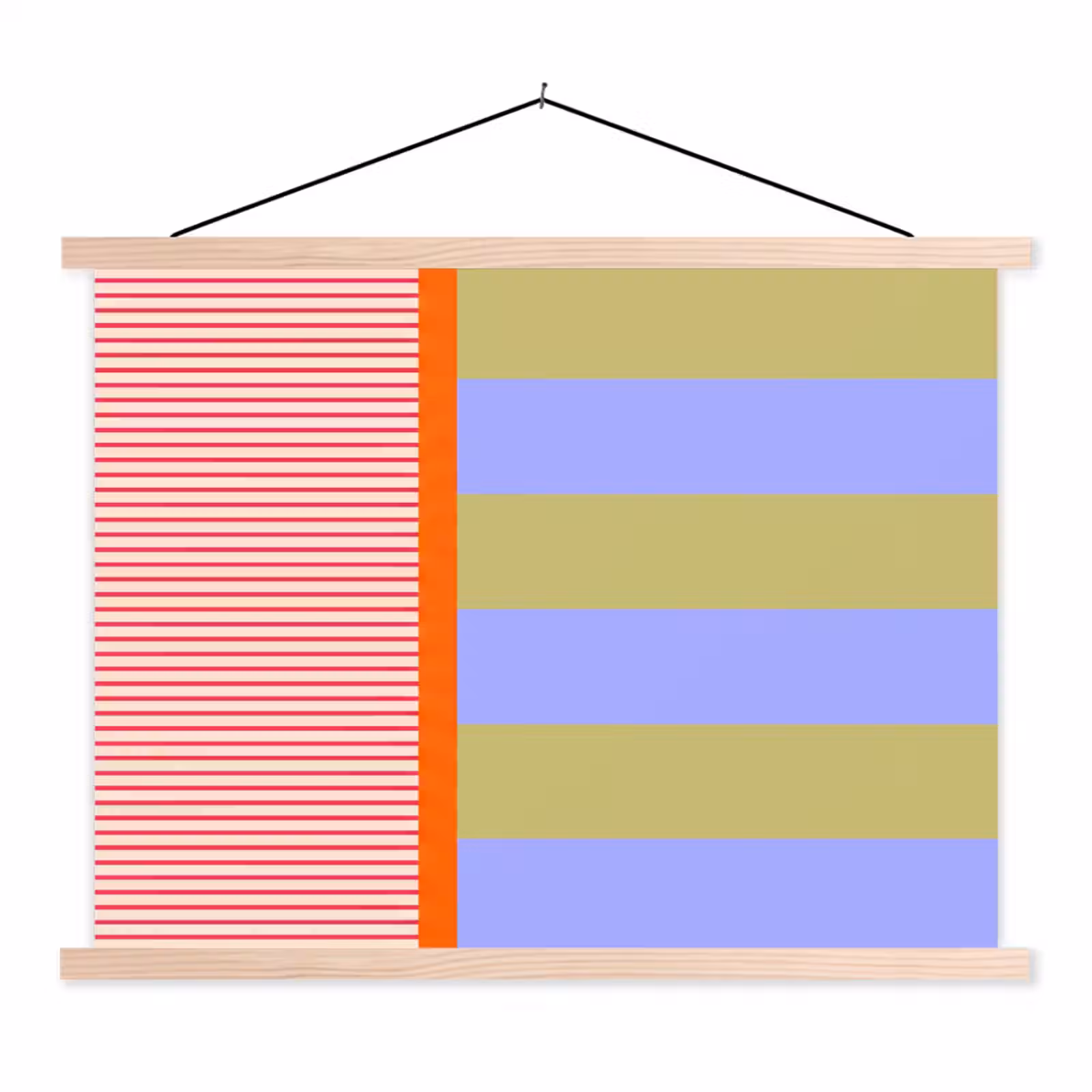 Schoolplaat - Abstract - Geometrie - Strepen - Blokken - Rood — 1