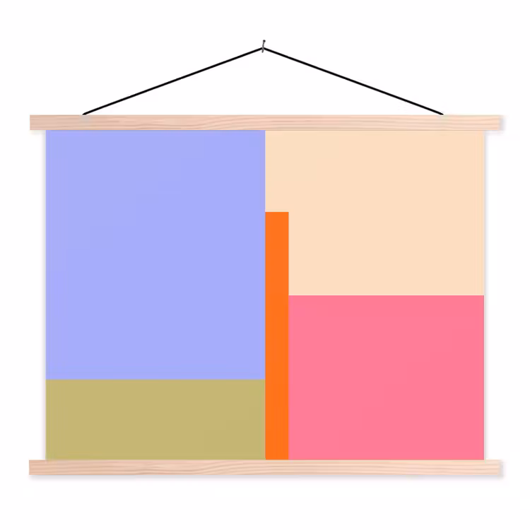 Schoolplaat - Abstract - Geometrie - Kunst - Modern - Kleurrijk — 1