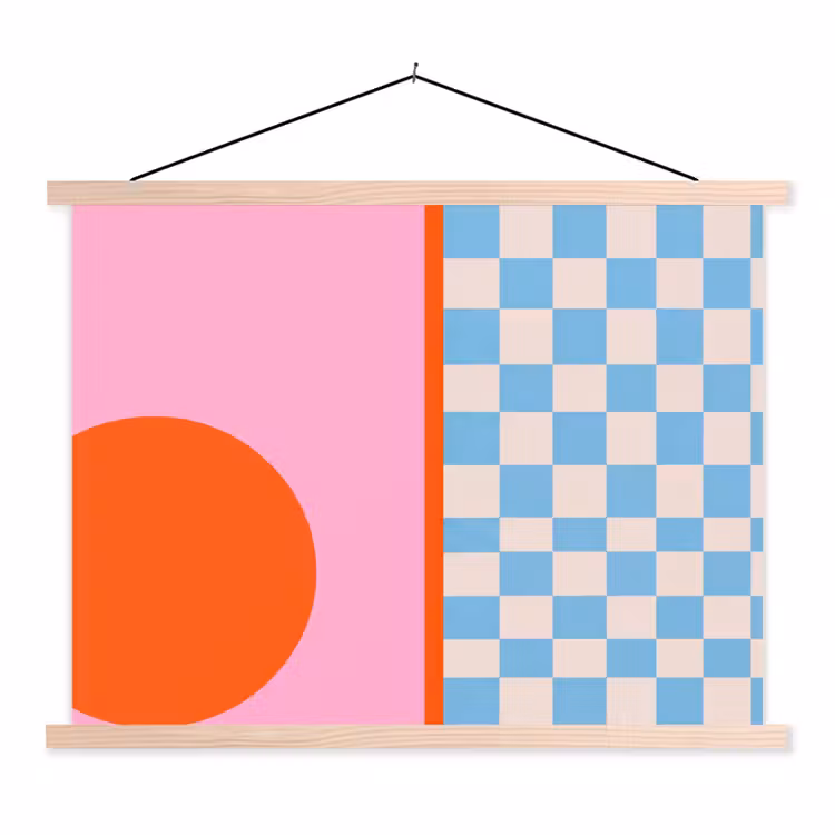 Schoolplaat - Abstract - Vormen - Geometrisch - Modern - Kleurrijk — 1