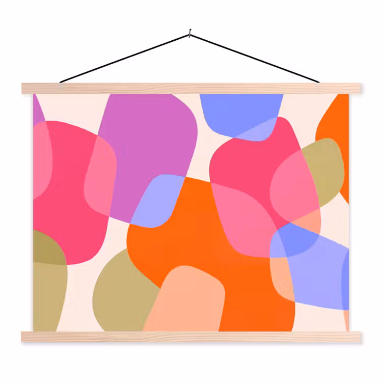 Schoolplaat - Abstract - Vormen - Modern - Kleurrijk — 1