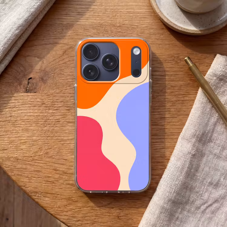 Telefoonhoesje - Abstract - Organische vormen - Design - Modern - Kleurrijk — 2