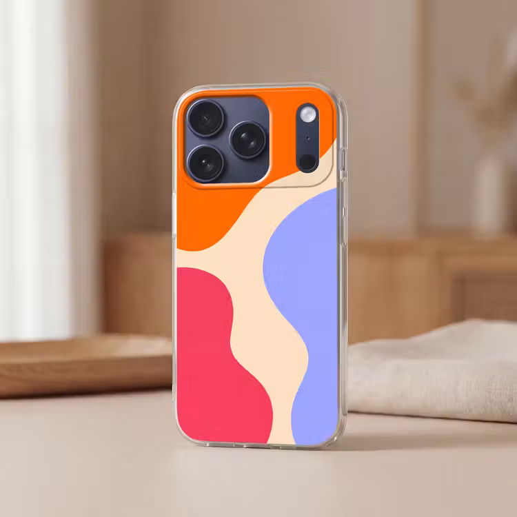Telefoonhoesje - Abstract - Organische vormen - Design - Modern - Kleurrijk — 3