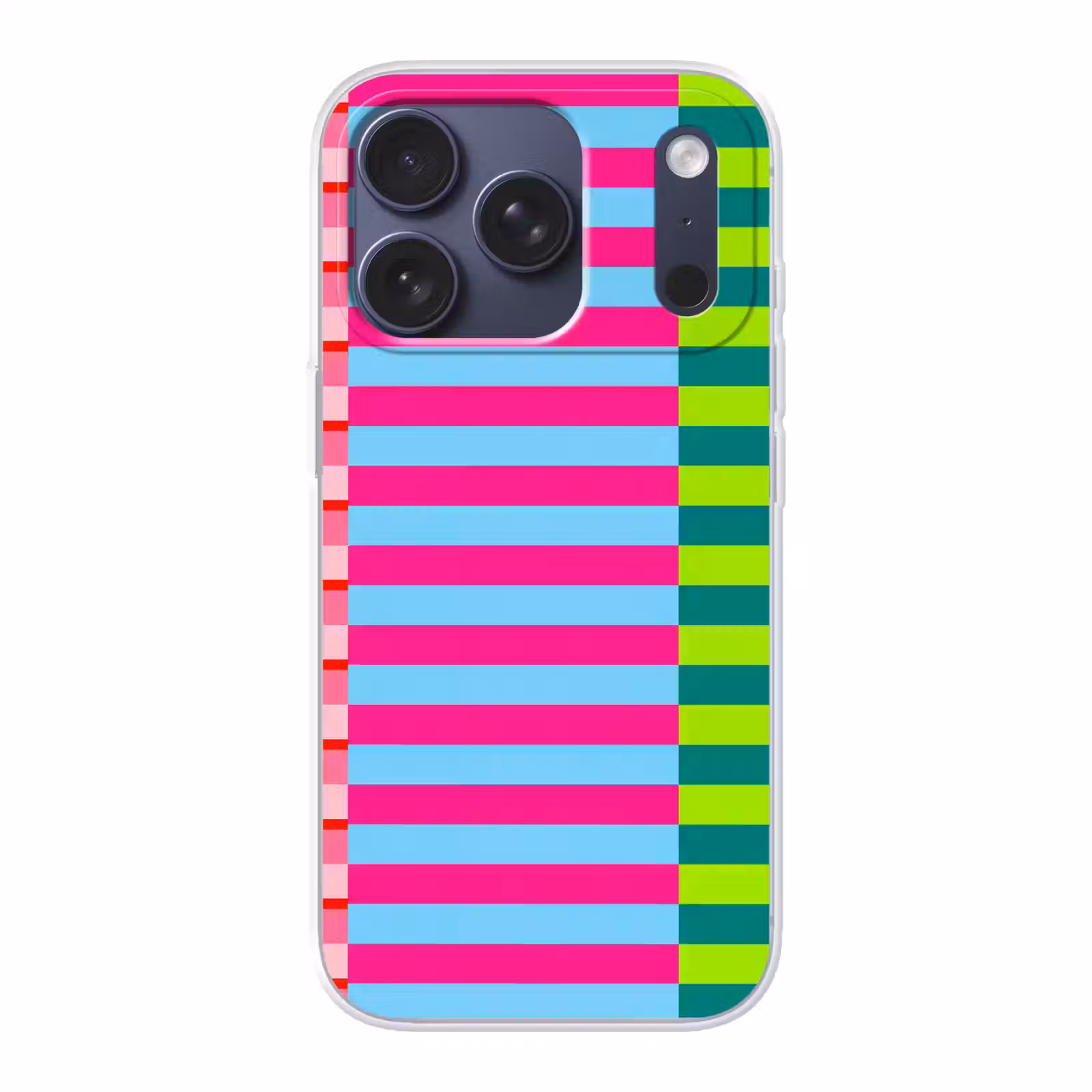 Telefoonhoesje - Patroon - Strepen - Modern - Abstract - Kleurrijk — 1