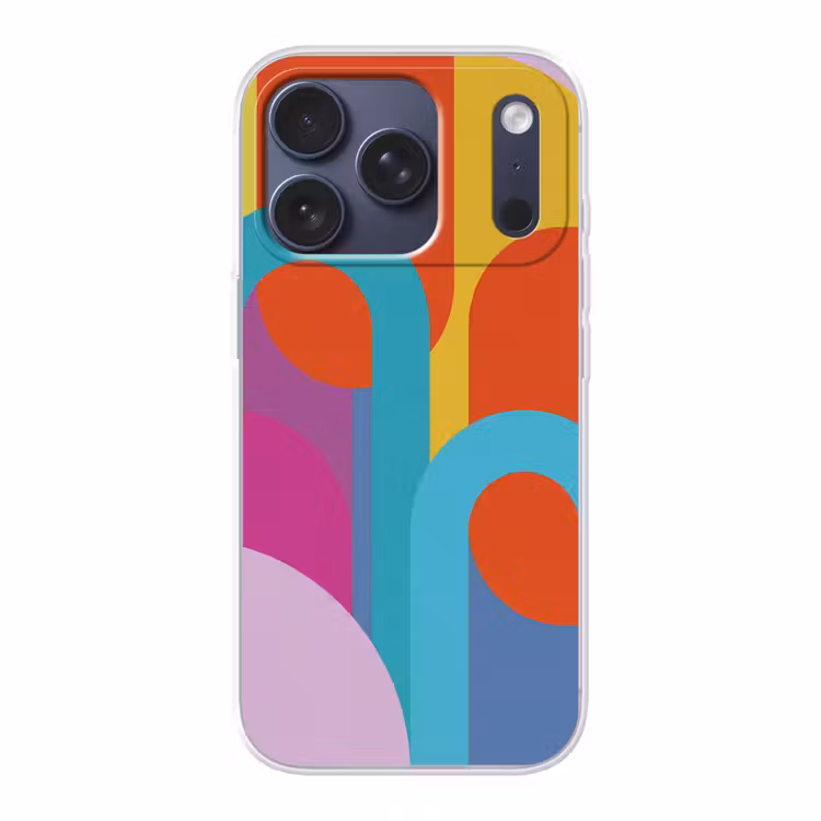 Telefoonhoesje - Abstract - Geometrie - Kleurrijk - Modern - Kunst — 1