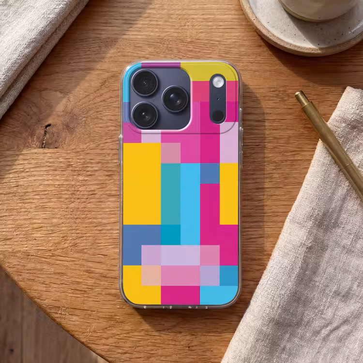 Telefoonhoesje - Abstract - Geometrisch - Kunst - Kleurrijk - Modern — 2
