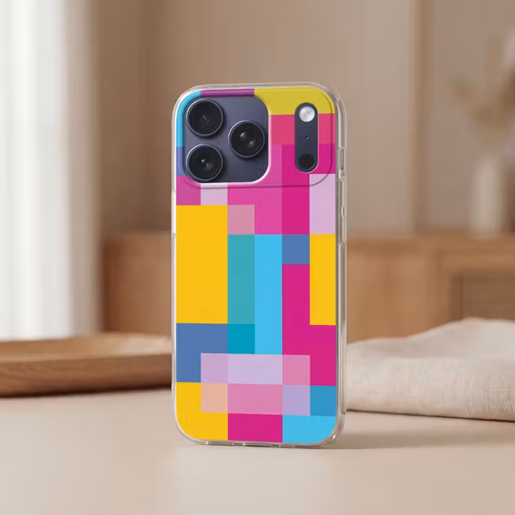 Telefoonhoesje - Abstract - Geometrisch - Kunst - Kleurrijk - Modern — 3