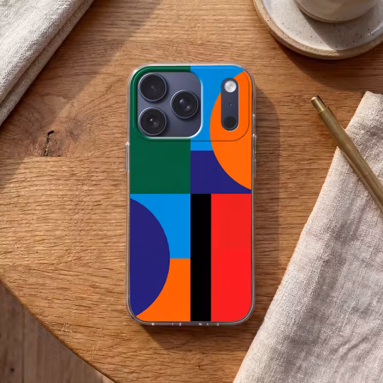 Telefoonhoesje - Geometrisch - Abstract - Vormen - Kleurrijk - Modern — 2