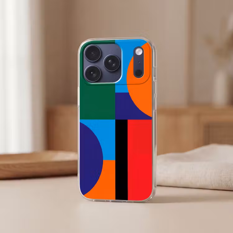 Telefoonhoesje - Geometrisch - Abstract - Vormen - Kleurrijk - Modern — 3