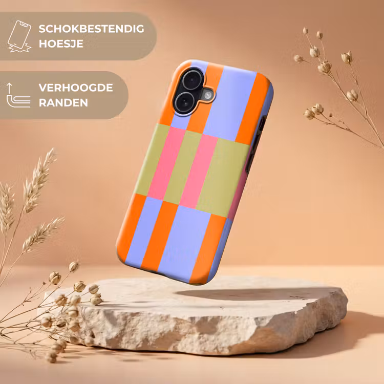 Telefoonhoesje Toughcase - Abstract - Patroon - Geometrisch - Kleurrijk - Modern — 5