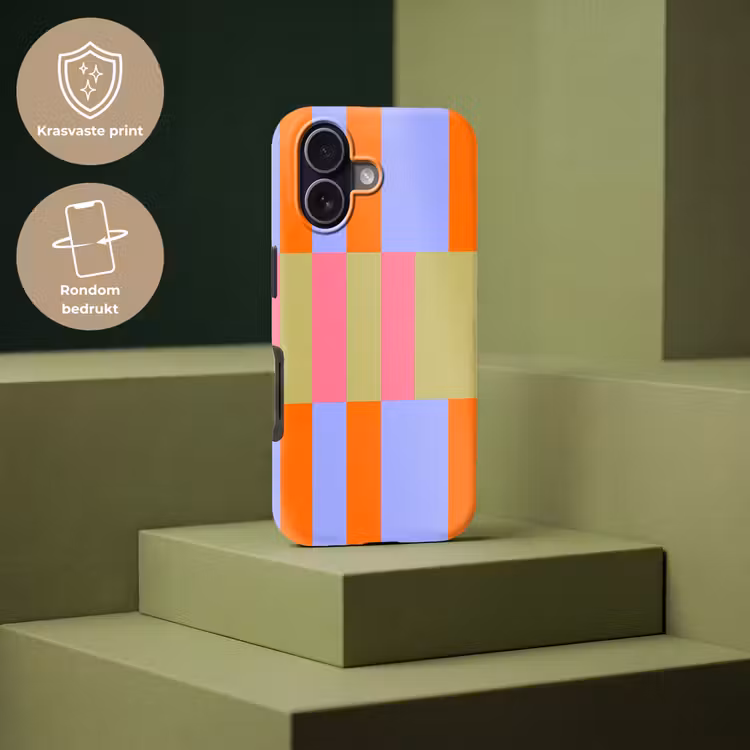 Telefoonhoesje Toughcase - Abstract - Patroon - Geometrisch - Kleurrijk - Modern — 7