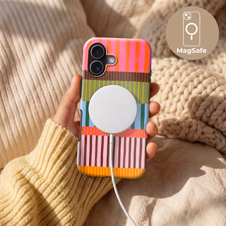 Telefoonhoesje Toughcase - Abstract - Strepen - Modern - Kleurrijk - Kunst — 8