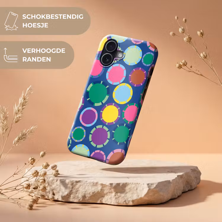Telefoonhoesje Toughcase - Patroon - Cirkels - Abstract - Kleurrijk — 5