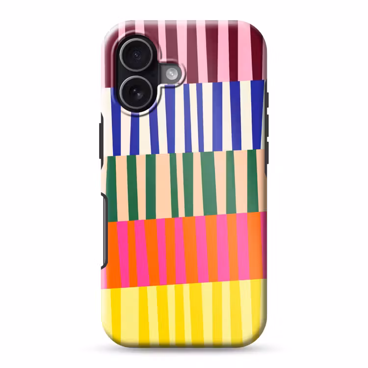 Telefoonhoesje Toughcase - Patroon - Strepen - Abstract - Modern - Kleurrijk — 1