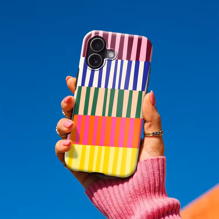 Telefoonhoesje Toughcase - Patroon - Strepen - Abstract - Modern - Kleurrijk — 2