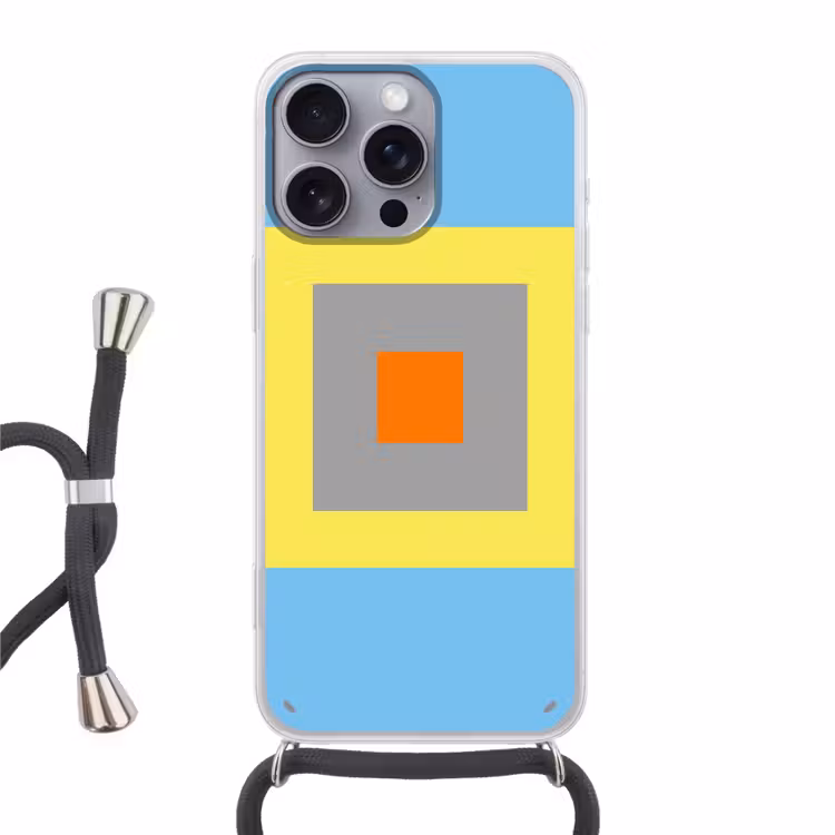 Telefoonhoesje met koord - Abstract - Geometrisch - Kleurrijk - Modern - Vormen — 1