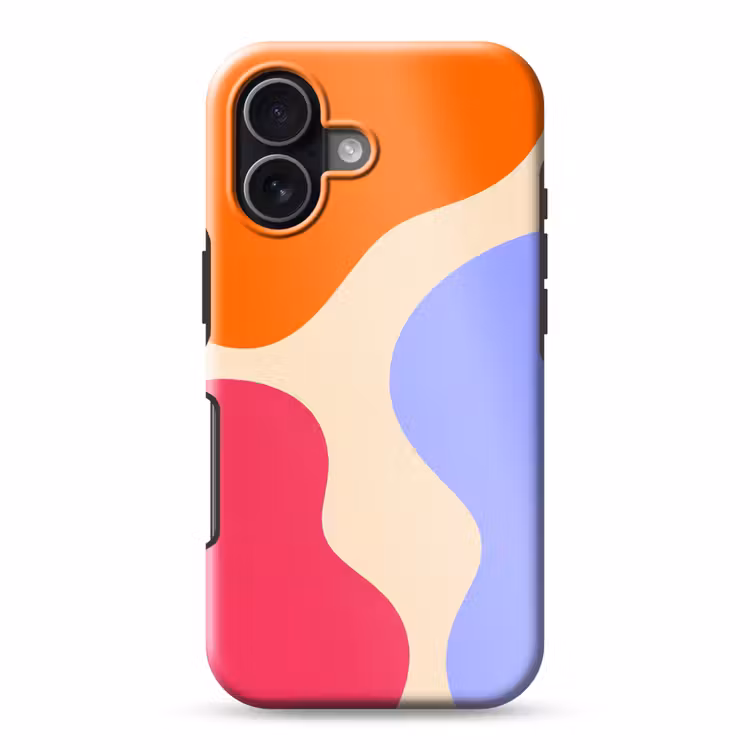 Telefoonhoesje Toughcase - Abstract - Organische vormen - Design - Modern - Kleurrijk — 1