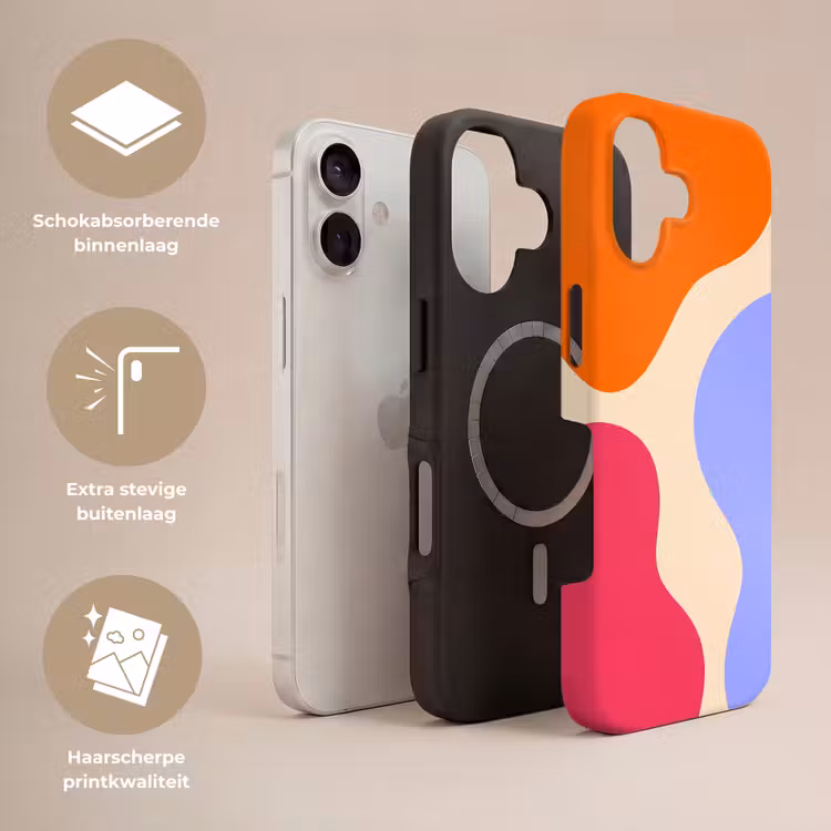 Telefoonhoesje Toughcase - Abstract - Organische vormen - Design - Modern - Kleurrijk — 3
