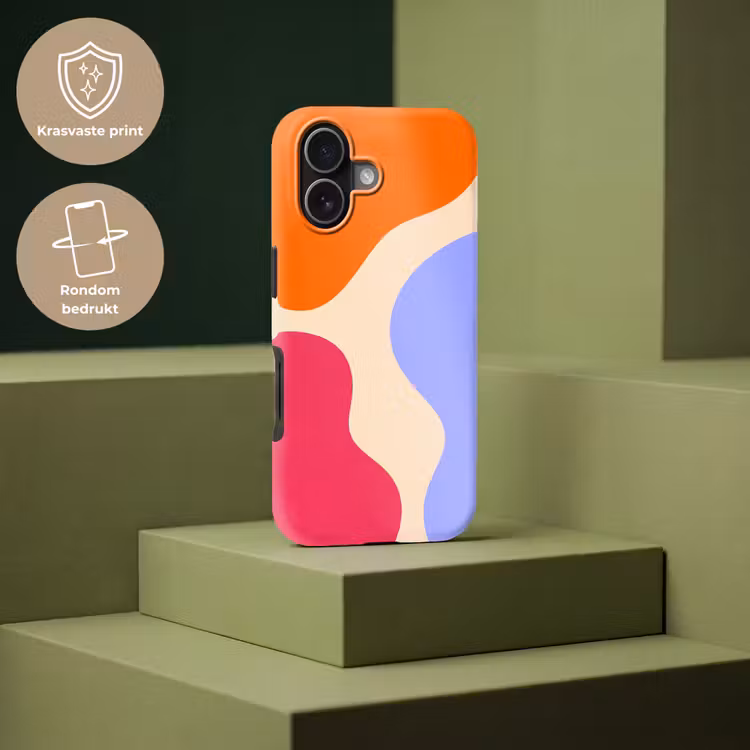 Telefoonhoesje Toughcase - Abstract - Organische vormen - Design - Modern - Kleurrijk — 7