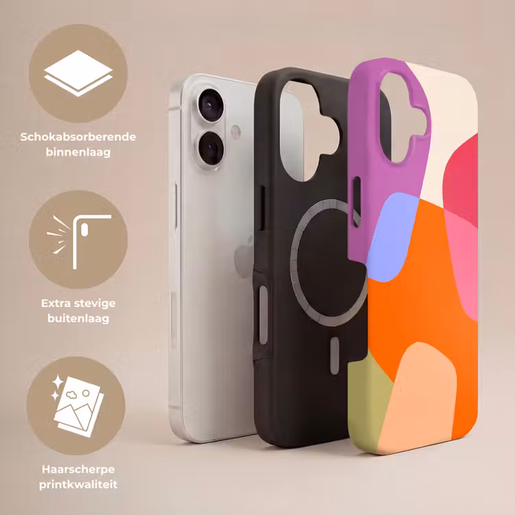 Telefoonhoesje Toughcase - Abstract - Vormen - Modern - Kleurrijk — 3