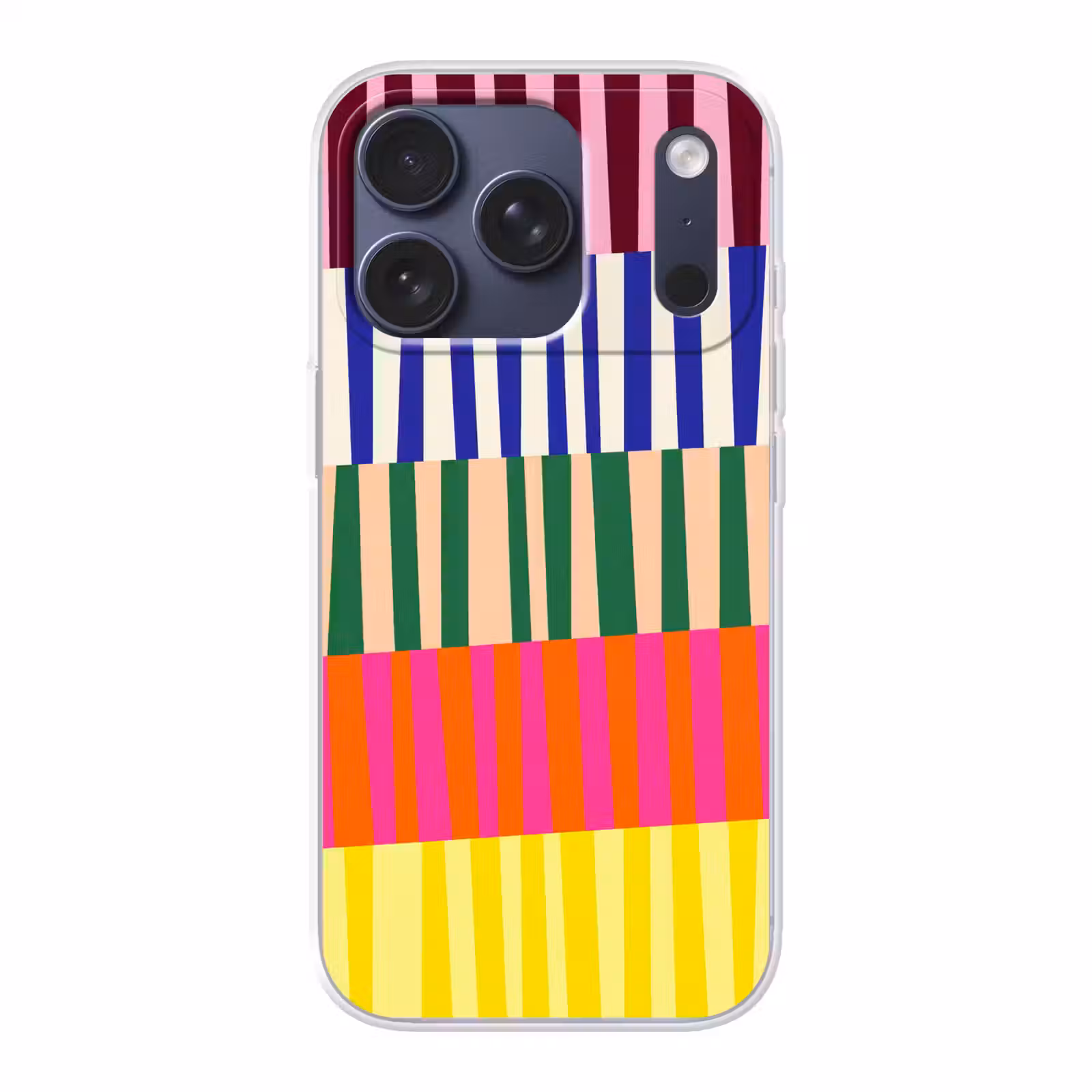 Telefoonhoesje - Patroon - Strepen - Abstract - Modern - Kleurrijk — 1