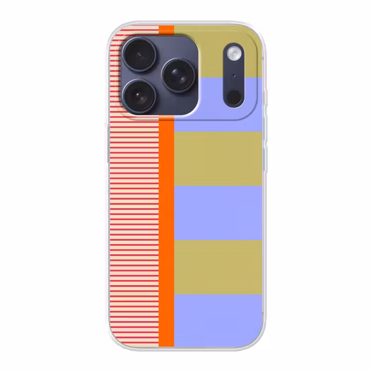 Telefoonhoesje - Abstract - Geometrie - Strepen - Blokken - Rood — 1