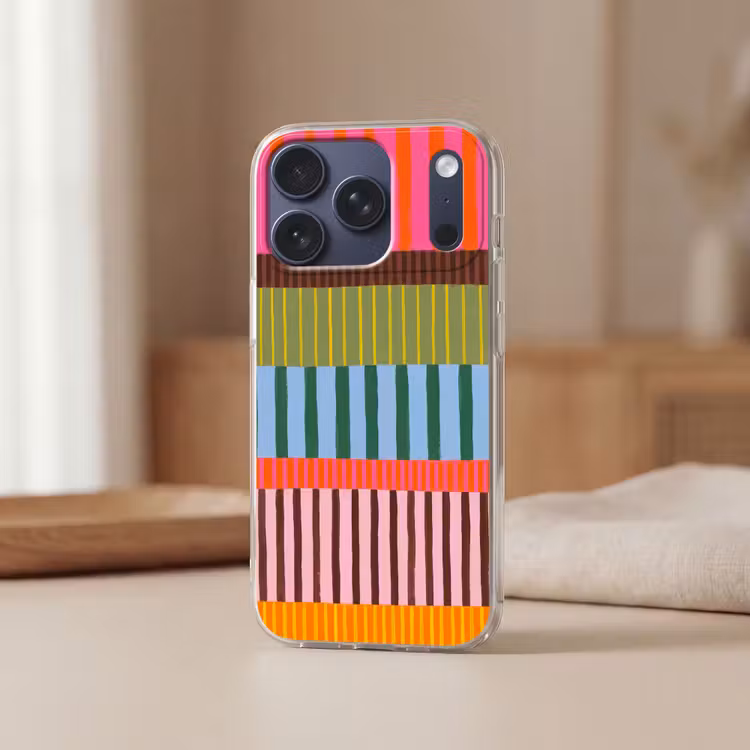 Telefoonhoesje - Abstract - Strepen - Modern - Kleurrijk - Kunst — 3