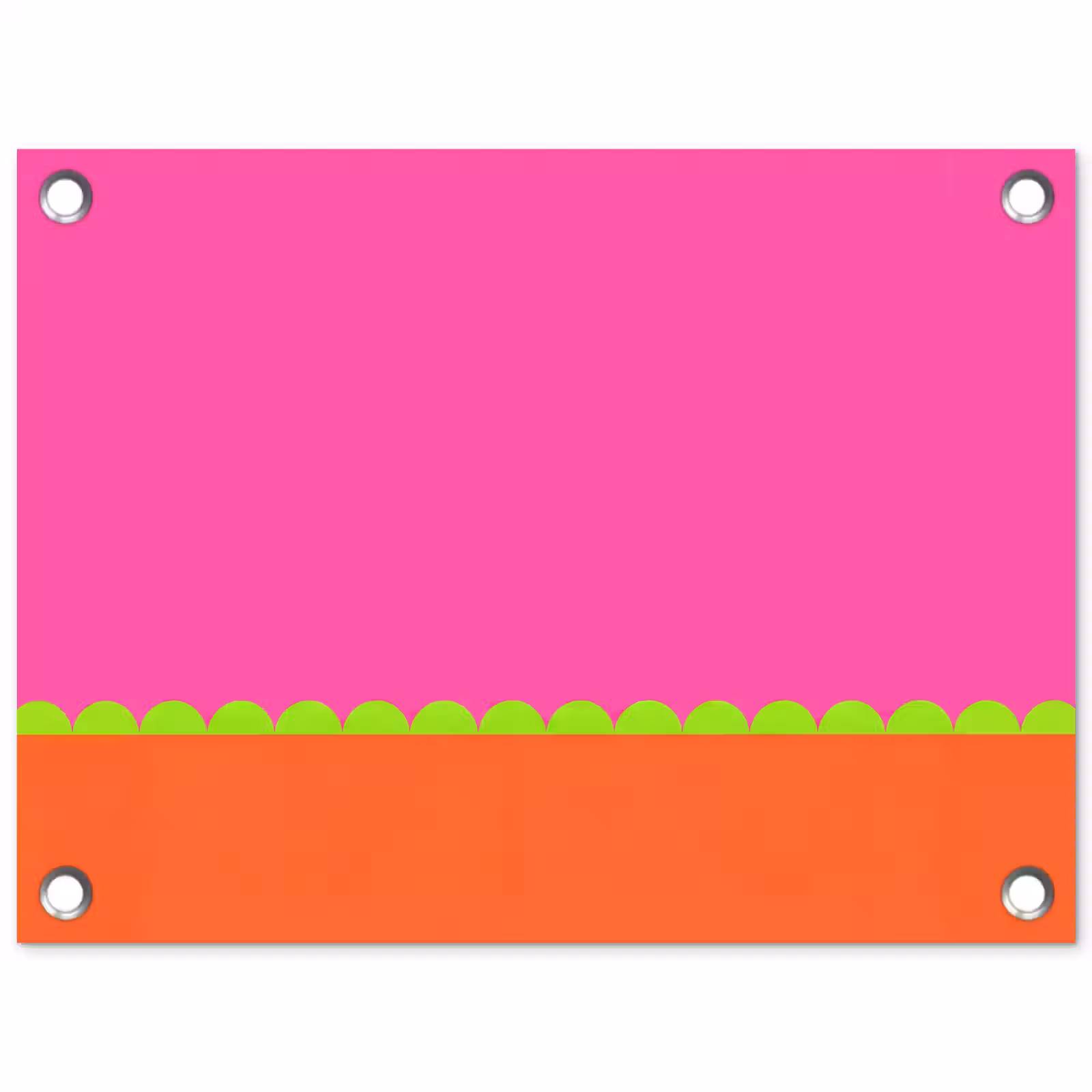 Tuinposter - Abstract - Geometrisch - Kleurblokken - Roze - Oranje — 1