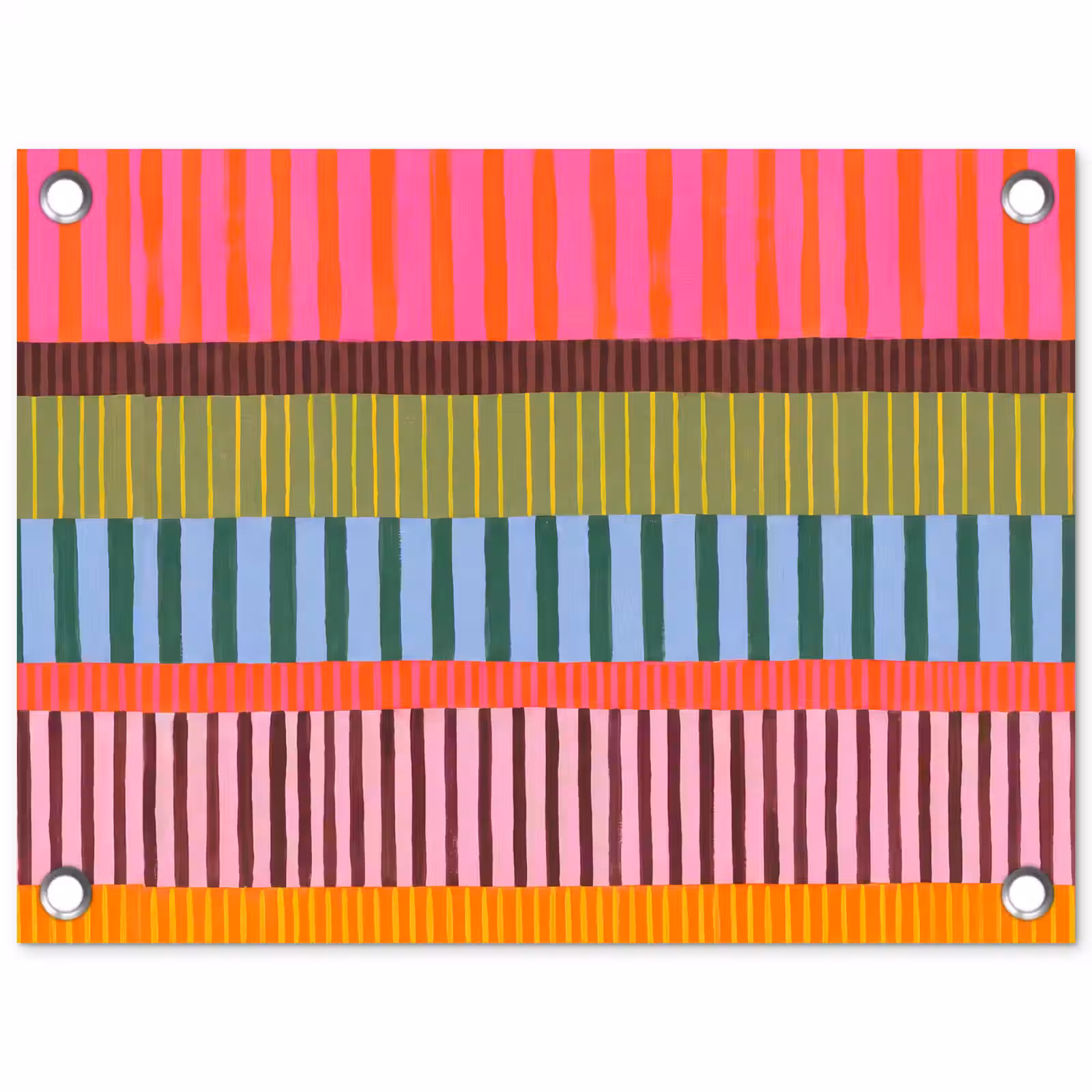 Tuinposter - Abstract - Strepen - Modern - Kleurrijk - Kunst — 1