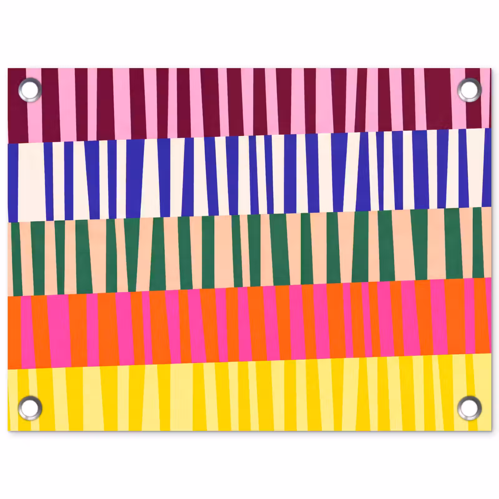 Tuinposter - Patroon - Strepen - Abstract - Modern - Kleurrijk — 1
