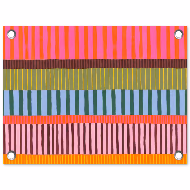 Tuinposter - Abstract - Strepen - Modern - Kleurrijk - Kunst — 1