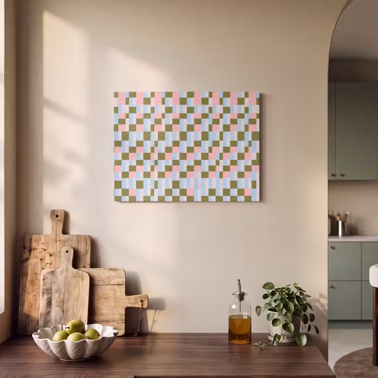 Akoestisch schilderij - Patroon - Geometrisch - Abstract - Kleurrijk - Modern — 3