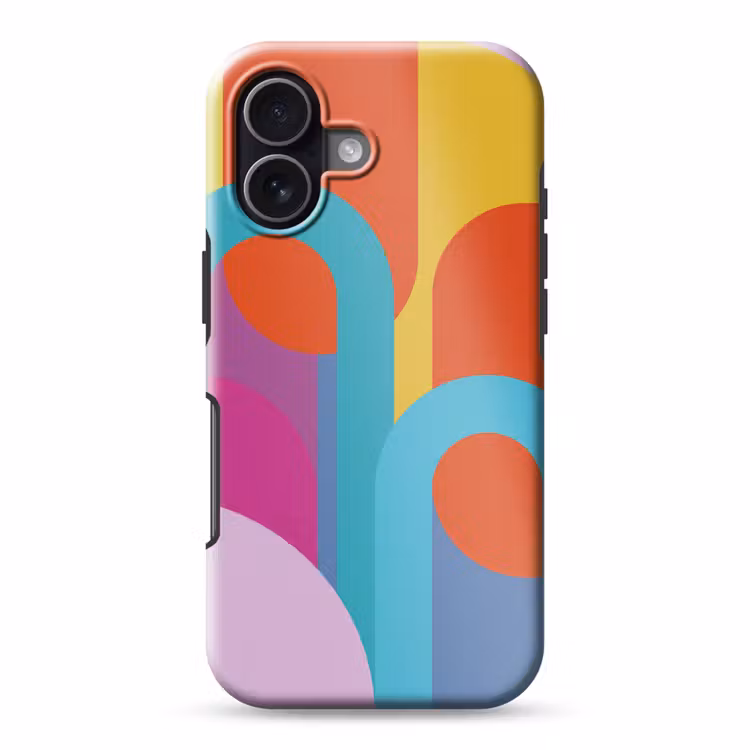 Telefoonhoesje Toughcase - Abstract - Geometrie - Kleurrijk - Modern - Kunst — 1