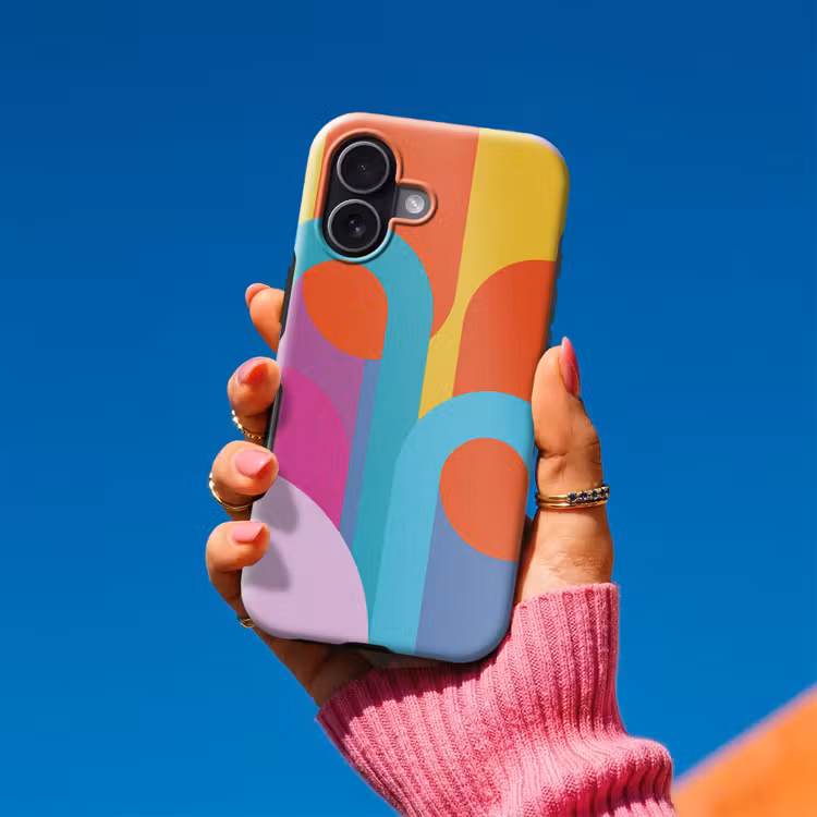 Telefoonhoesje Toughcase - Abstract - Geometrie - Kleurrijk - Modern - Kunst — 2