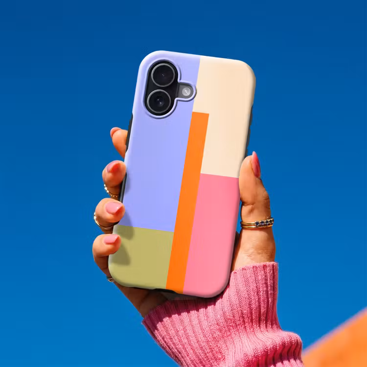 Telefoonhoesje Toughcase - Abstract - Geometrie - Kunst - Modern - Kleurrijk — 2