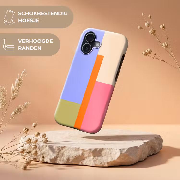 Telefoonhoesje Toughcase - Abstract - Geometrie - Kunst - Modern - Kleurrijk — 5
