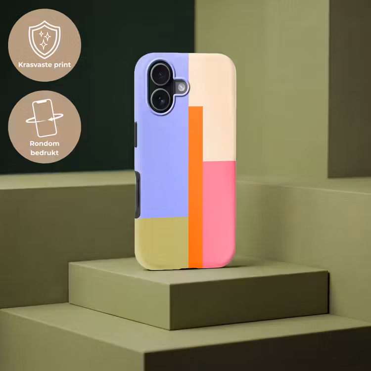 Telefoonhoesje Toughcase - Abstract - Geometrie - Kunst - Modern - Kleurrijk — 7
