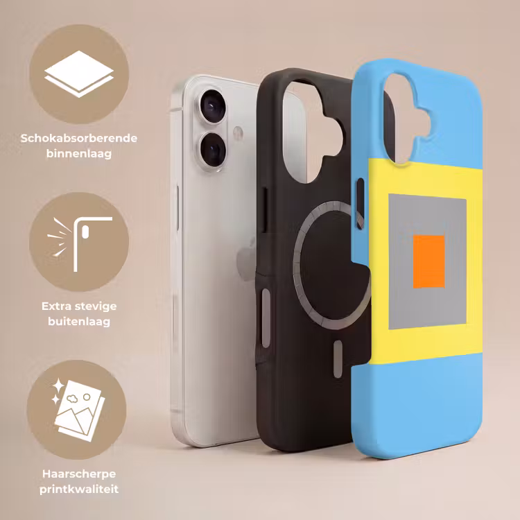 Telefoonhoesje Toughcase - Abstract - Geometrisch - Kleurrijk - Modern - Vormen — 3