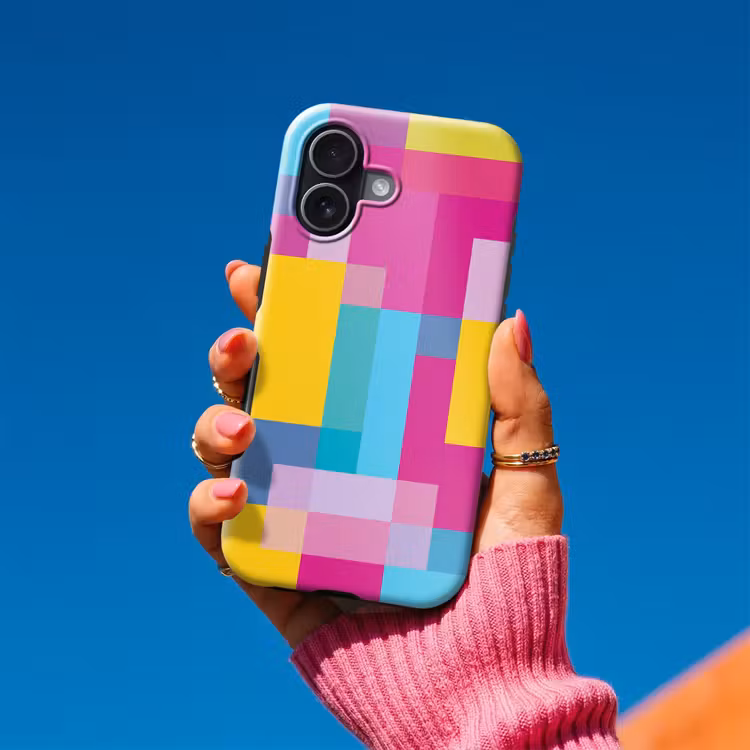 Telefoonhoesje Toughcase - Abstract - Geometrisch - Kunst - Kleurrijk - Modern — 2
