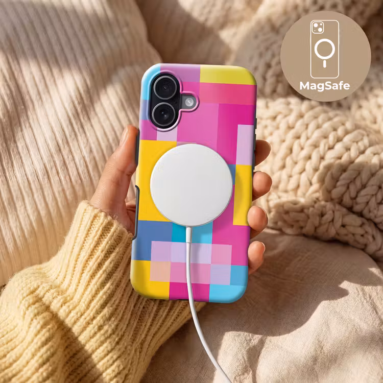 Telefoonhoesje Toughcase - Abstract - Geometrisch - Kunst - Kleurrijk - Modern — 8