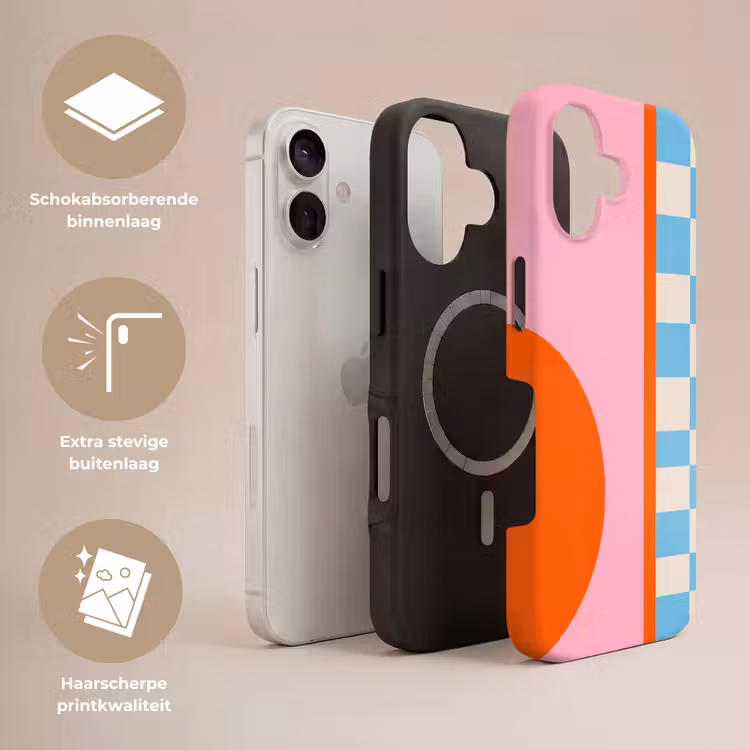 Telefoonhoesje Toughcase - Abstract - Vormen - Geometrisch - Modern - Kleurrijk — 3