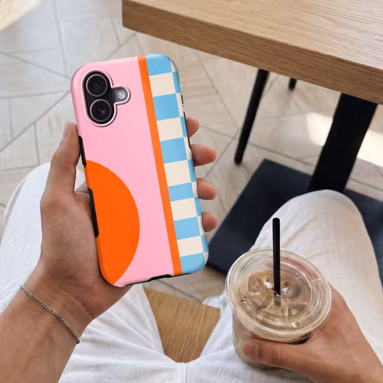 Telefoonhoesje Toughcase - Abstract - Vormen - Geometrisch - Modern - Kleurrijk — 4