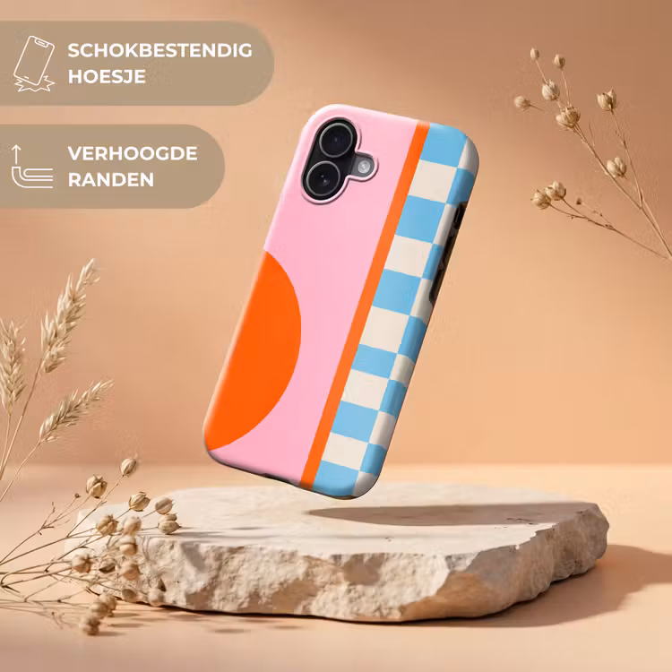Telefoonhoesje Toughcase - Abstract - Vormen - Geometrisch - Modern - Kleurrijk — 5