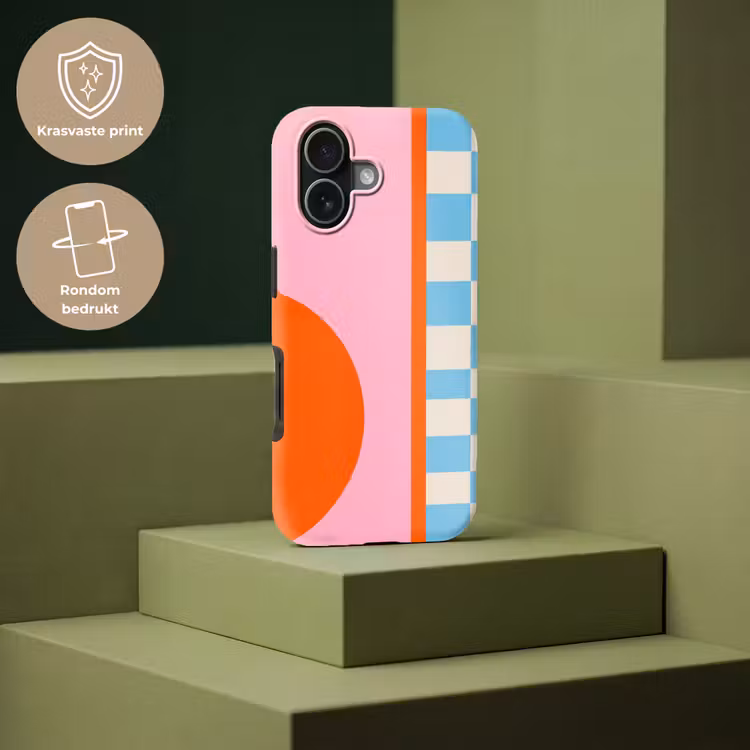 Telefoonhoesje Toughcase - Abstract - Vormen - Geometrisch - Modern - Kleurrijk — 7