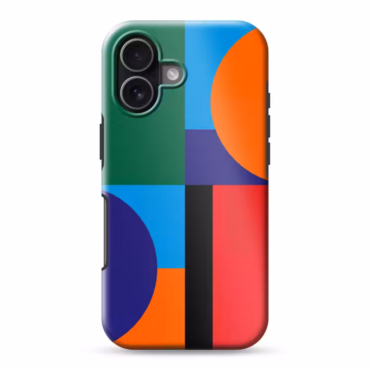 Telefoonhoesje Toughcase - Geometrisch - Abstract - Vormen - Kleurrijk - Modern — 1