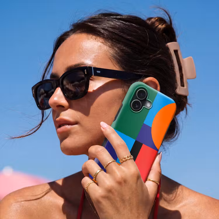 Telefoonhoesje Toughcase - Geometrisch - Abstract - Vormen - Kleurrijk - Modern — 6