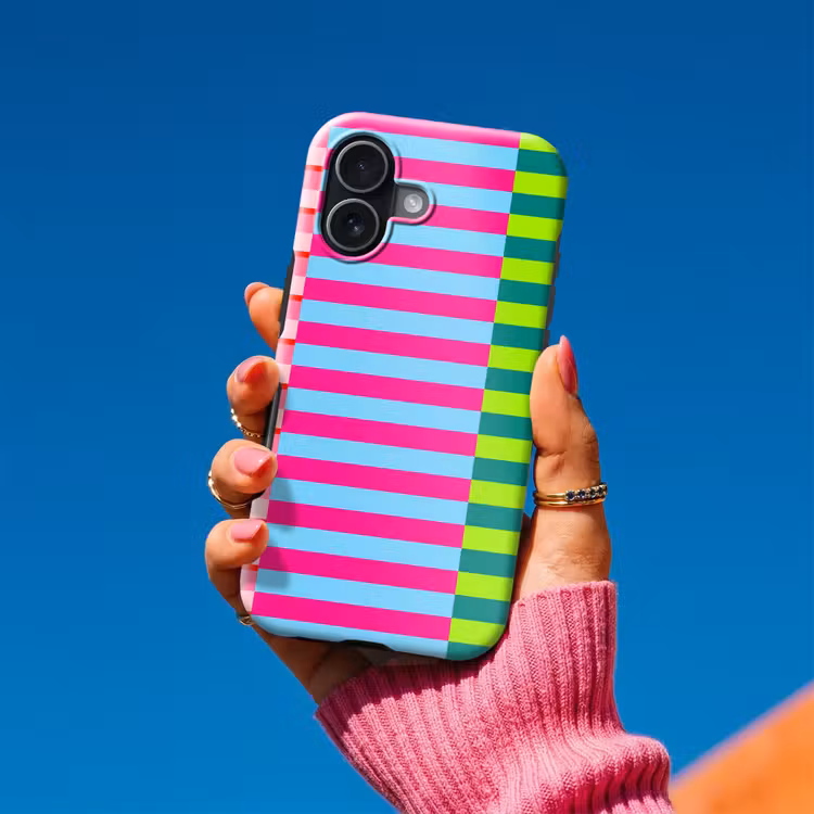 Telefoonhoesje Toughcase - Patroon - Strepen - Modern - Abstract - Kleurrijk — 2