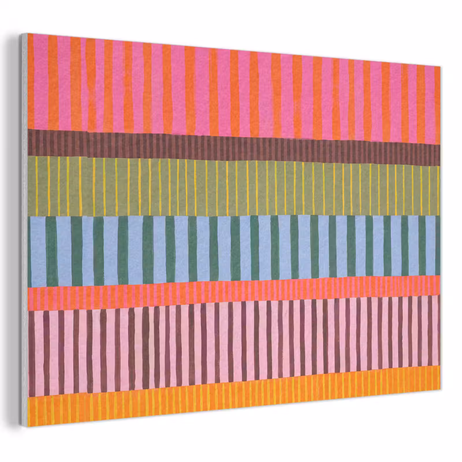 Akoestisch schilderij - Abstract - Strepen - Modern - Kleurrijk - Kunst — 1
