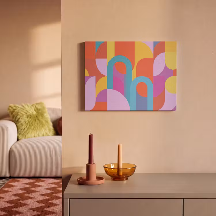 Akoestisch schilderij - Abstract - Geometrie - Kleurrijk - Modern - Kunst — 2