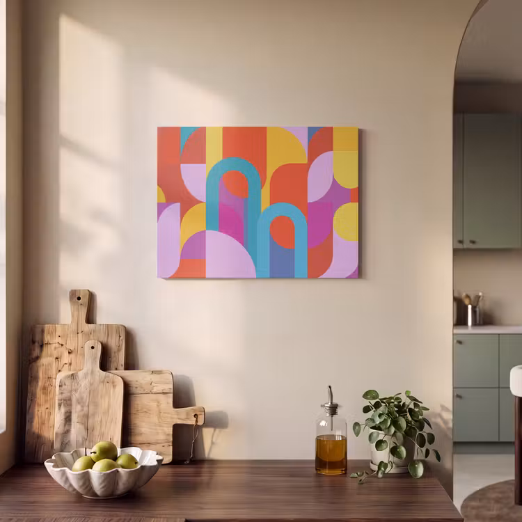Akoestisch schilderij - Abstract - Geometrie - Kleurrijk - Modern - Kunst — 3
